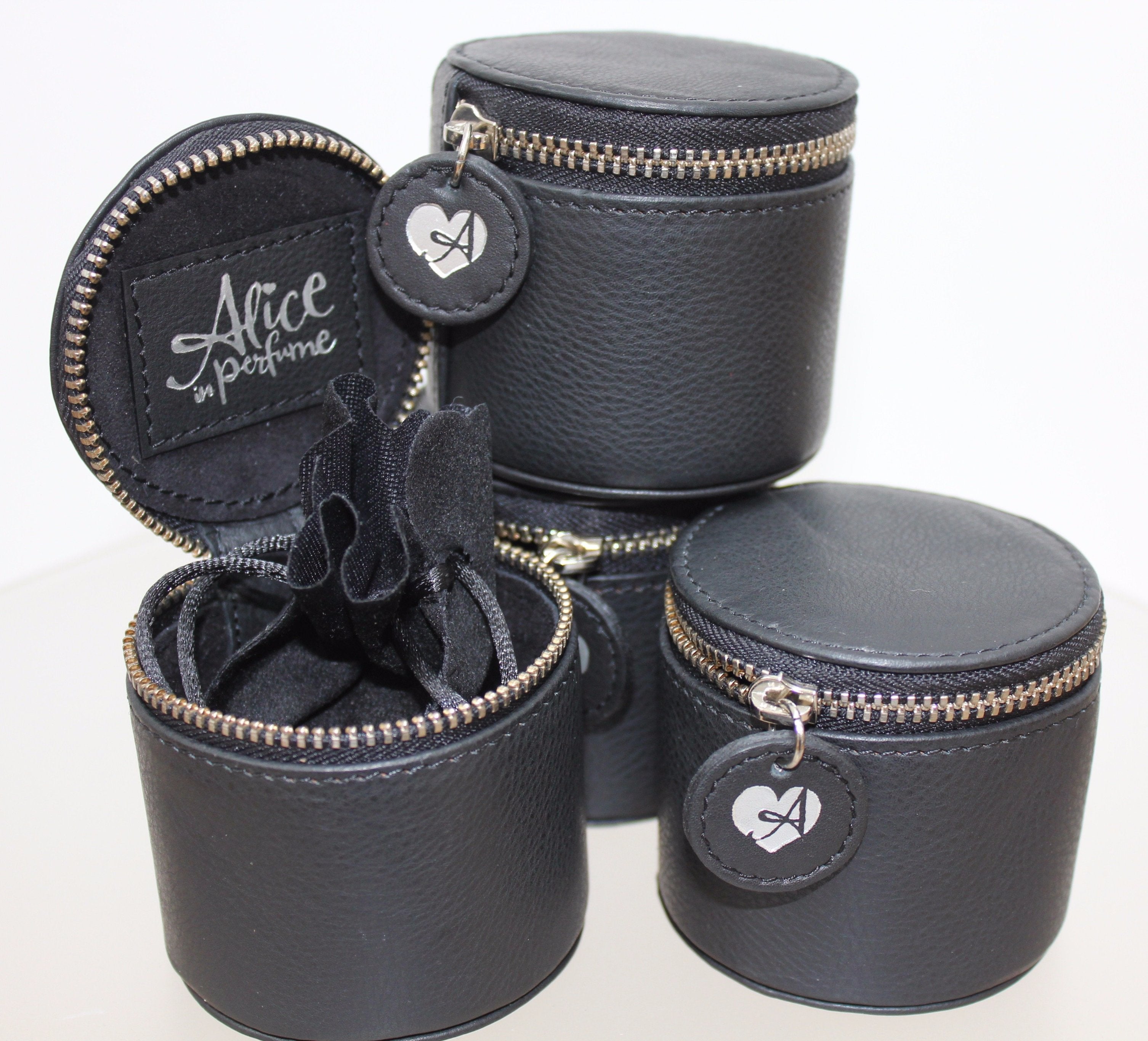 Leather jewellery boxes